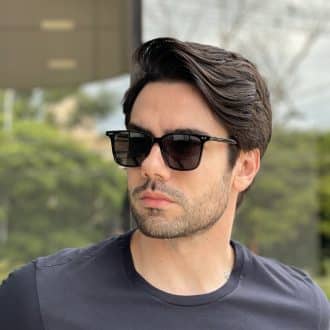 safine com br oculos de sol masculino quadrado preto pedro