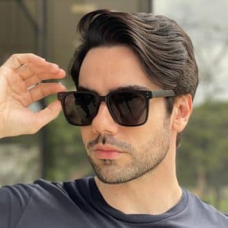 safine com br oculos de sol masculino quadrado preto tony