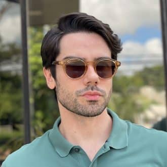 safine com br oculos de sol masculino redondo marrom dom 3