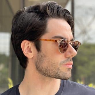 safine com br oculos de sol masculino redondo marrom filippo 1