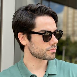 safine com br oculos de sol masculino redondo preto edgar 2