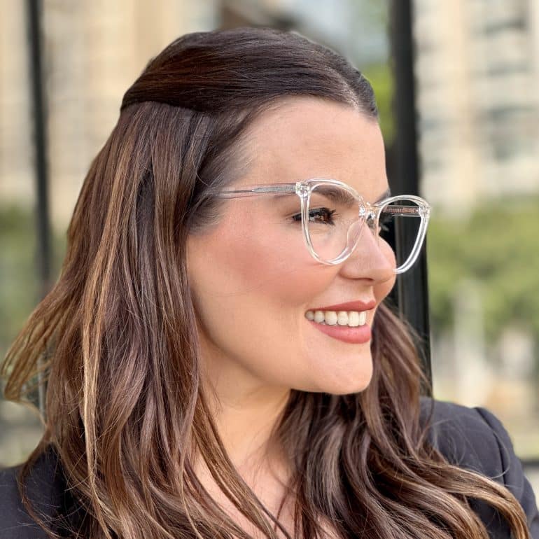 safine com br oculos feminino 2 em 1 clip on gatinho transparente alana 4