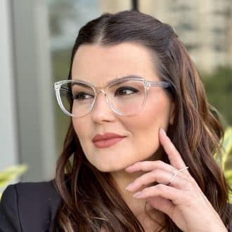 safine com br oculos feminino 2 em 1 clip on gatinho transparente alana 5