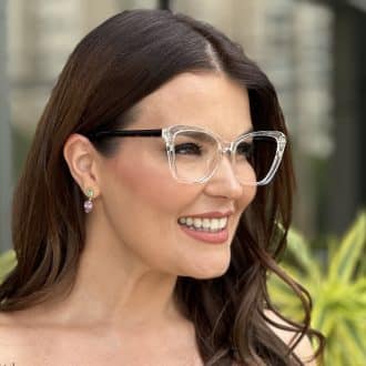 safine com br oculos feminino 2 em 1 clip on gatinho transparente tayla