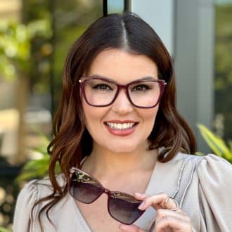 safine com br oculos feminino 2 em 1 clip on gatinho vinho stela 4