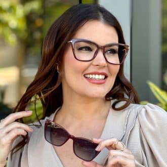 safine com br oculos feminino 2 em 1 clip on gatinho vinho stela 5