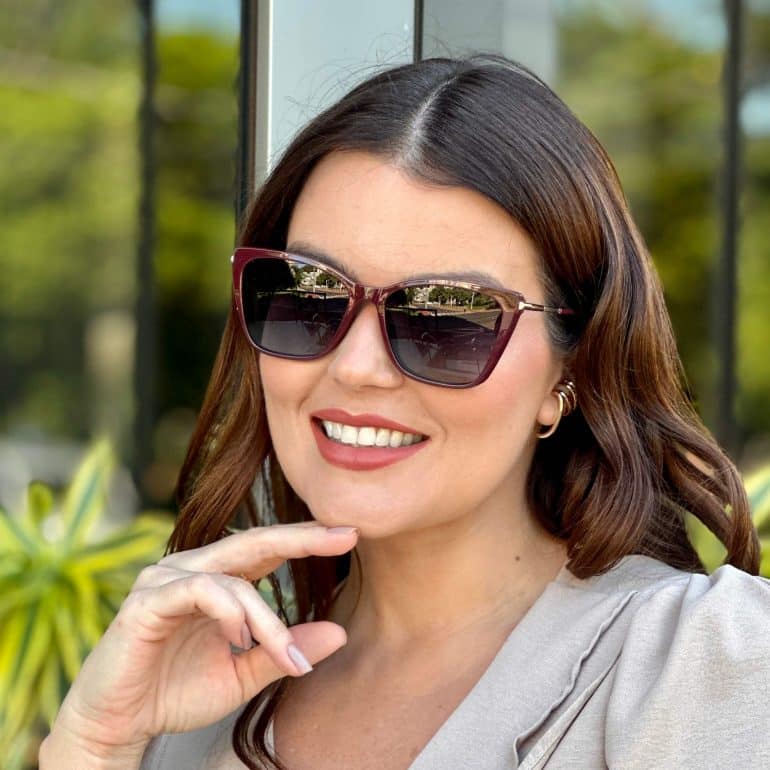 safine com br oculos feminino 2 em 1 clip on gatinho vinho stela 8