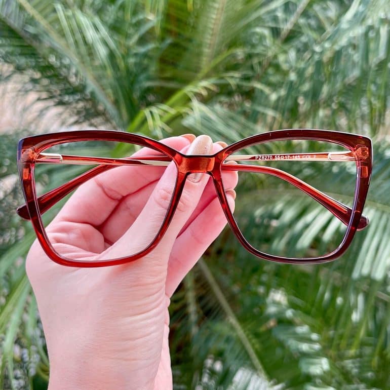 safine com br oculos 2 em 1 clip on gatinho marrom transparente ana 7