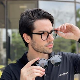 safine com br oculos 2 em 1 clip on masculino redondo preto fabricio 1
