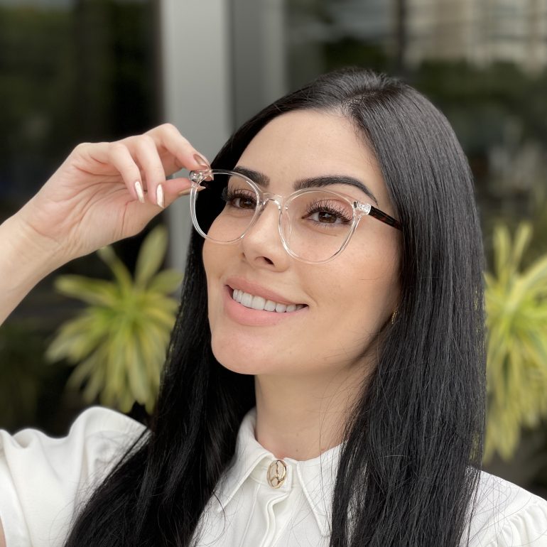 safine com br oculos 2 em 1 clip on redondo transparente taina 1