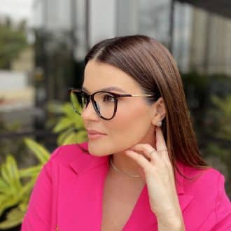 safine com br oculos de grau feminino gatinho marrom monalisa 1