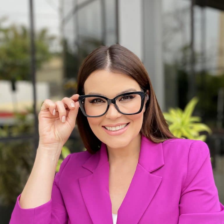 safine com br oculos de grau feminino gatinho preto iasmin 1