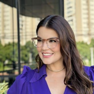 safine com br oculos de grau feminino redondo marrom transparente bel 4