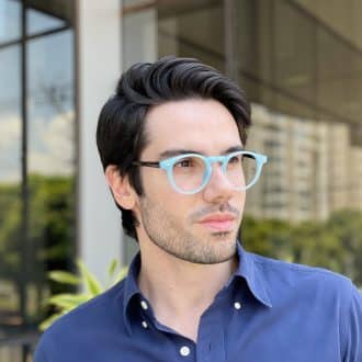 safine com br oculos de grau masculino redondo azul valentim 1