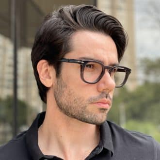 safine com br oculos de grau masculino redondo cinza bento