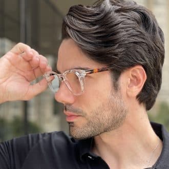 safine com br oculos de grau masculino redondo transparente bento 3