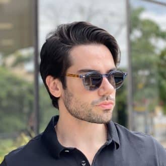 safine com br oculos de sol masculino redondo azul vicente 4