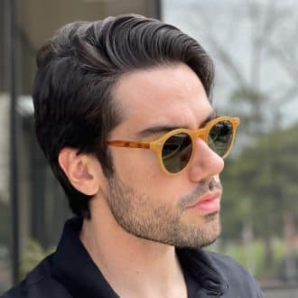 safine com br oculos de sol masculino redondo caramelo vicente 1