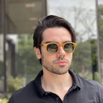 safine com br oculos de sol masculino redondo caramelo vicente