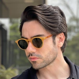 safine com br oculos de sol masculino redondo caramelo vicente 5