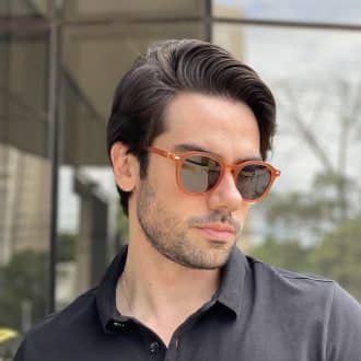 safine com br oculos de sol masculino redondo laranja benjamin 1