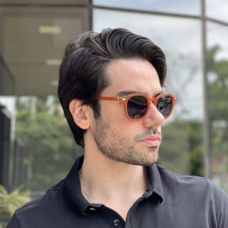 safine com br oculos de sol masculino redondo laranja benjamin 2