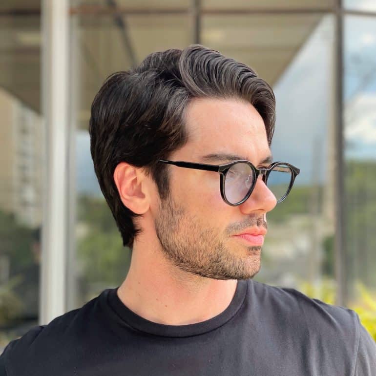 safine com br oculos de sol masculino redondo preto e azul kaique 2