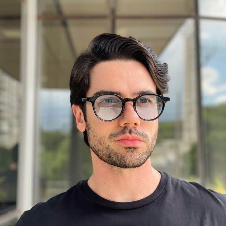 safine com br oculos de sol masculino redondo preto e azul kaique