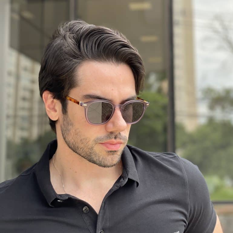 safine com br oculos de sol masculino redondo roxo benjamin 4
