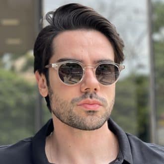 safine com br oculos de sol masculino redondo transparente vicente 4