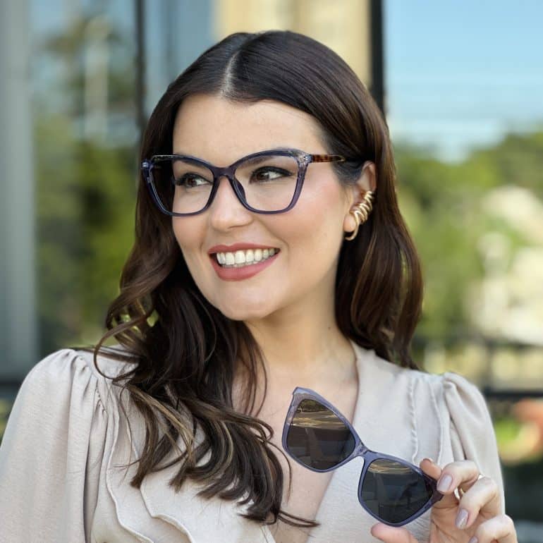 safine com br oculos feminino 2 em 1 clip on gatinho azul tayla 3