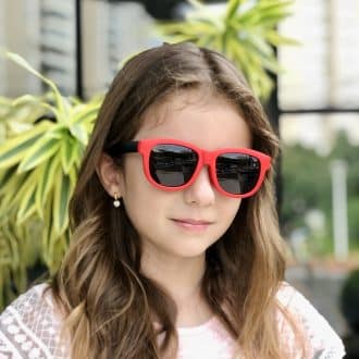 safine com br oculos infantil de sol quadrado vermelho belly 3