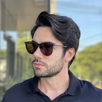 safine com br oculos 2 em 1 clip on masculino redondo preto fosco oscar 9