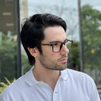 safine com br oculos 3 em 1 clip on masculino retangular marrom martin 7
