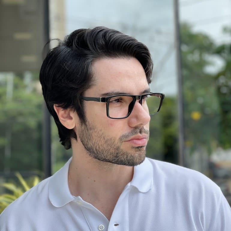 safine com br oculos 3 em 1 clip on masculino retangular preto martin 8