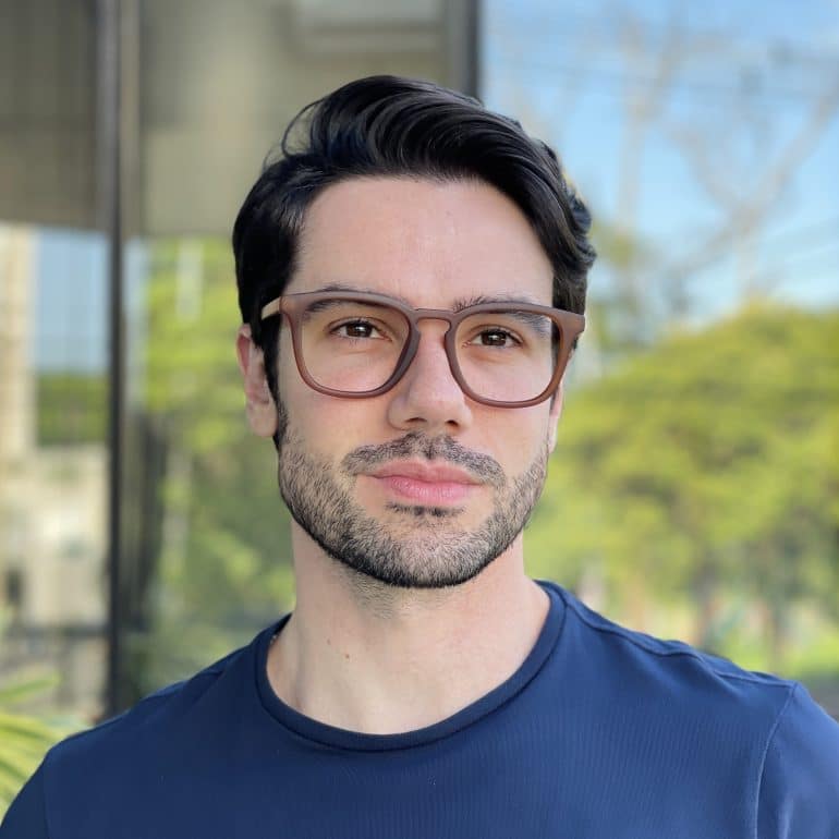 safine com br oculos de grau masculino quadrado marrom kaio