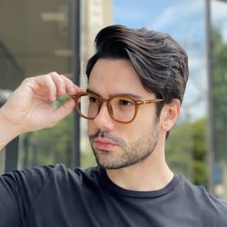 safine com br oculos de grau masculino redondo caramelo lorenzo 1