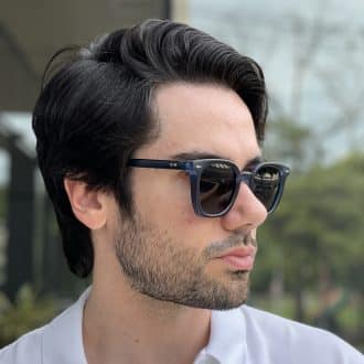 safine com br oculos de sol masculino quadrado azul max