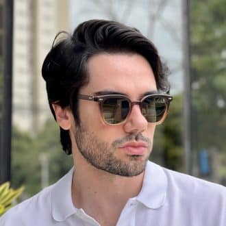 safine com br oculos de sol masculino quadrado marrom max 1