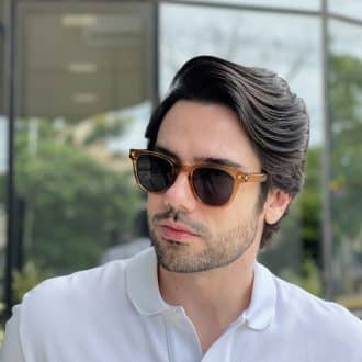 safine com br oculos de sol masculino quadrado marrom transparente ravi 3