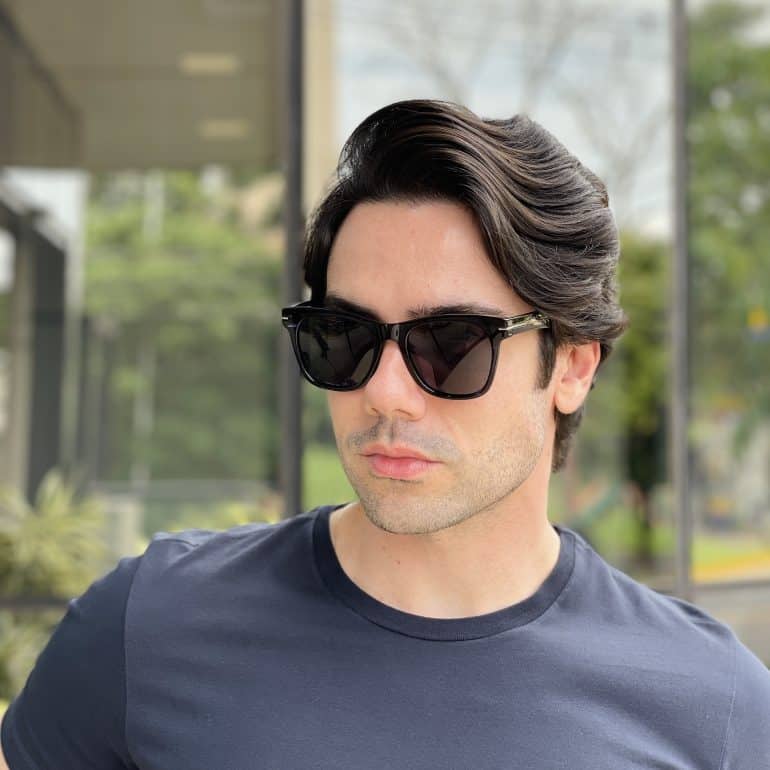 safine com br oculos de sol masculino quadrado preto com azul michel 1