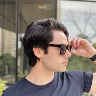 safine com br oculos de sol masculino quadrado preto com azul michel 2