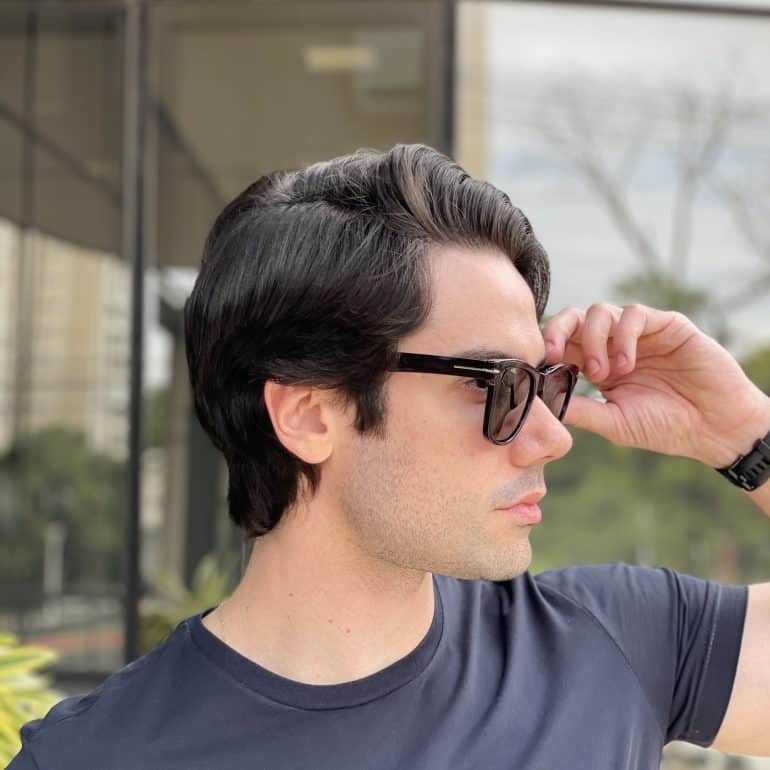 safine com br oculos de sol masculino quadrado preto com azul michel 2
