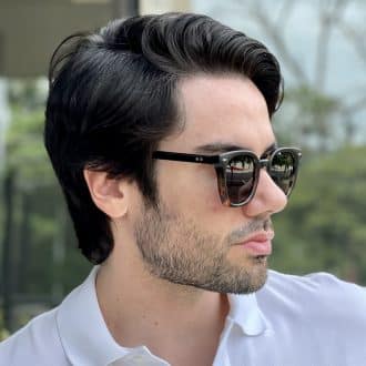 safine com br oculos de sol masculino quadrado preto e tartaruga max 1