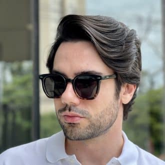 safine com br oculos de sol masculino quadrado preto e tartaruga max