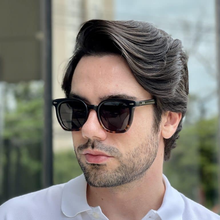 safine com br oculos de sol masculino quadrado preto e tartaruga max