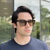 safine com br oculos de sol masculino quadrado rajado michel