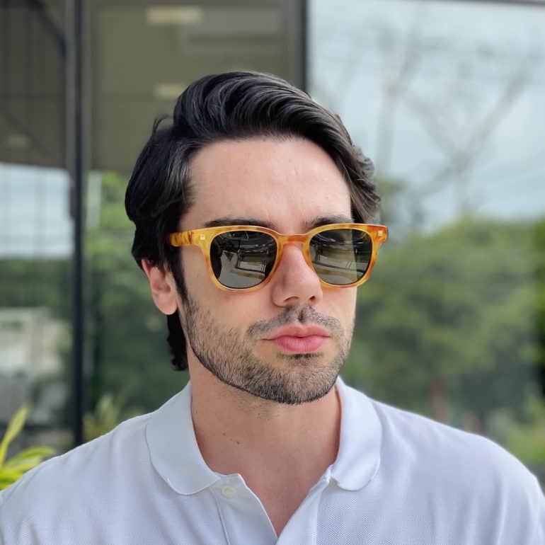 safine com br oculos de sol masculino quadrado rajado ravi