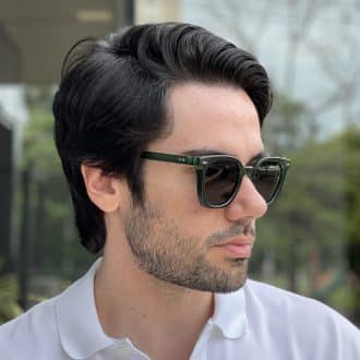 safine com br oculos de sol masculino quadrado verde max