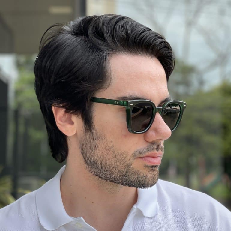 safine com br oculos de sol masculino quadrado verde max